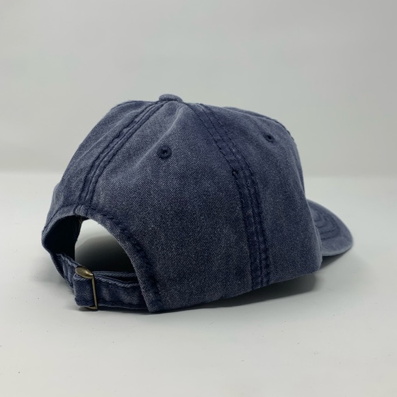 Dark Beige - Evil Eye Embroidered 6 Panel Pigment Dyed Baseball Dad Hat - Picture 4 of 4